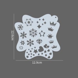 ERYRG Copying Stencils Face Paint Templates DIY Craft Hollowed Makeup Painting Template Reusable Handcraft DIY Body Art Paint Stencils Makeup Tools