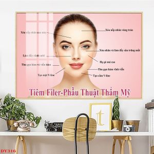 Tranh Thẩm Mỹ Viện - Spa - Tranh treo tường chất liệu tráng gương lẻ ngang tấm TP Decor