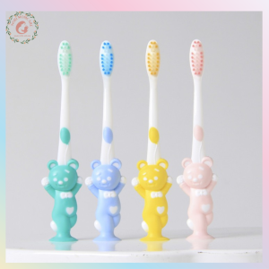 SET 4 BÀN CHẢI GẤU XUẤT NHẬT CHO BÉ NGỘ NGHĨNH