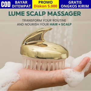 Lume Scalp Massager Sisir Keramas Shampoo Anti Kusut Rontok