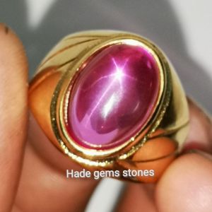 cincin pria merah siam STAR warna rose Bangkok