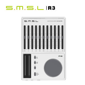 SMSL R3 Gaming DAC Headphone Amplifier Optical Coaxial USB Input Support Microphone EQ Adjustment 3.5mm 4.4mm Headphone Jacks