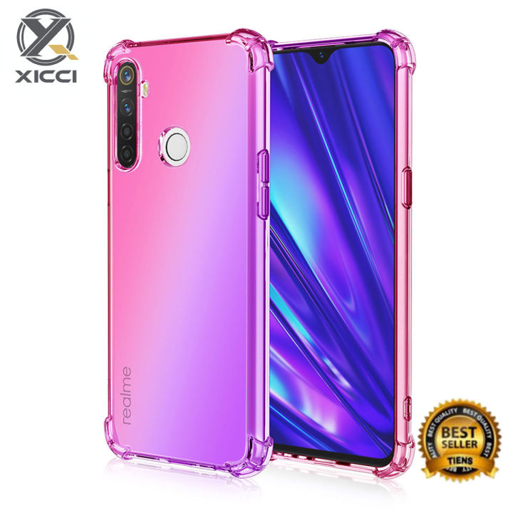XICCI For OPPO Realme 5/OPPO Realme 6i/Realme 5S/Realme 5i Gradient Color  Case Cover Soft TPU Silicone Phone cases Back Cover Shockproof Casing