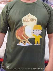 kaos distro kaos lebaran kaos murah anak main drum