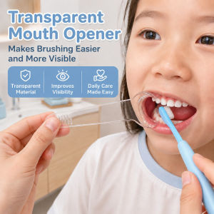 Children's Toothbrush Assistant Transparent C-Type Mouth Opener Teeth Cleaning Dental Tool Mouth Expander Brushing Aid