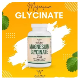 Real Magnesium Glycinate 180 Capsules 100% Authentic Doctors Recommended by Double Wood USA