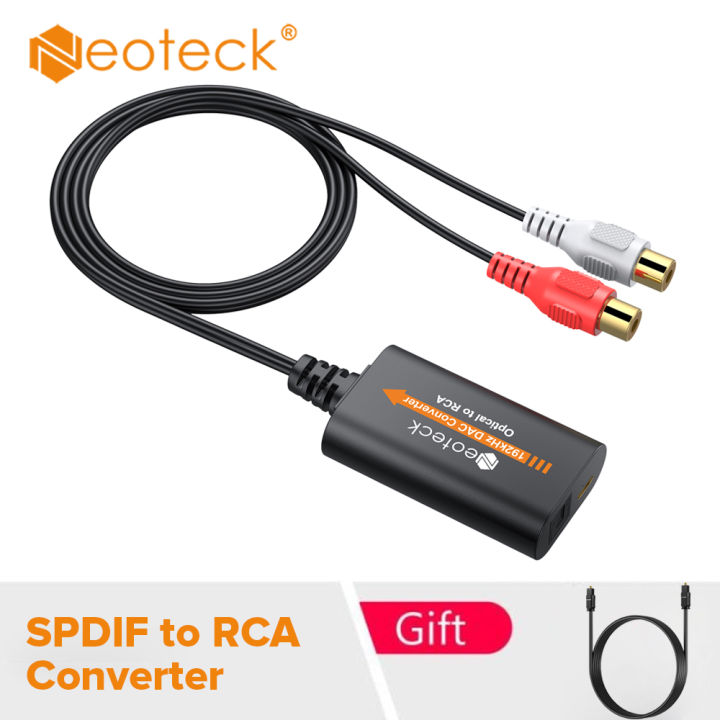 Neoteck 192kHz Digital to Analog Audio Converter SPDIF to RCA