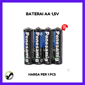 Baterai A2 Size AA Battery Penesamig R6 1.5V Untuk Baterai Remote + Mainan +Jam / Batre Penesamig