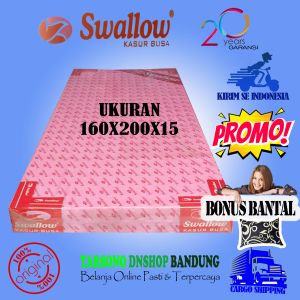 Kasur Busa Swallow No. 2 Ukuran 160x200x15 BONUS BANTAL Tarsono Dnshop Bandung