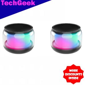 TG NBY226 RGB Lights Wireless Bluetooth V5.2 Computer Speaker with 3.5mm Audio Jack HiFi Sound Quality Dual Speakers