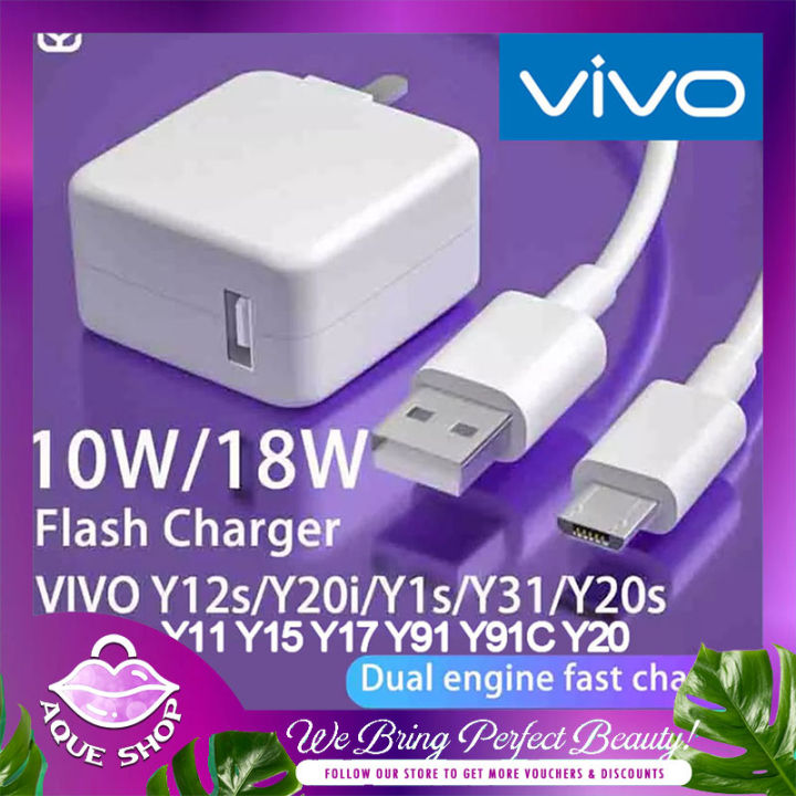Flash Charger Vivo Y17 Wireless Charging Data Cable Charger Fast