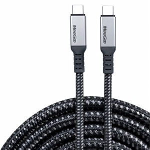 MeeGoo 240w Fast Charging Nylon PD Type C To Type C Charging Cable For Phone Supports video and audio transmission