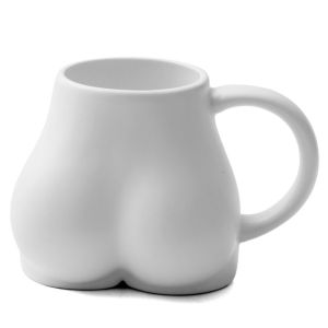HISTO Butt Body Shape Ceramic Mug Creative Porcelain 3D Water Cup Gift with Handle Coffee Mug Home Decoration