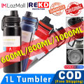 REKD【1000ML】Tumbler for hot and cold water bottle water jug original thermos for hot water vacuum flask tumbler Stainless Steel coffee tumbler for kids adult. 