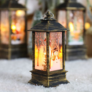 CSR Christmas Hanging Prop Led Candles Light Santa claus elk snowman Lantern Flame Lamp Party Supplies