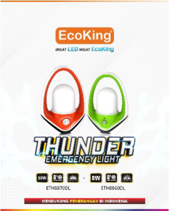 BestPriceShop Lampu emergency lampu darurat 8watt ecoking thunder ETH8860DL