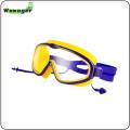 Magideal Kính bơi trẻ em xách tay khung lớn Dây đeo điều chỉnh được chuyên nghiệp với nút tai cho ngoài trời tiệc chơi thiết bị lặn hồ bơi. 