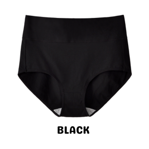 🇲🇾STOCK KL (1PC) Plus Size 100% Cotton Lady Women Abdominal Panties Body Shape Tummy Middle High Waist Panty Underwear