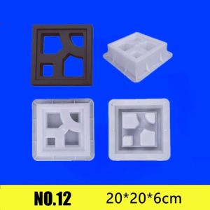 PHANT 20206cm Hollow Brick Mold Plastic Square Wall Brick Mould Concrete Paving Anti-Slip Cement Antique Brick Mold Cement Antique Window