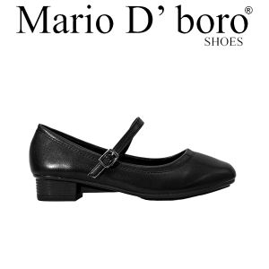 Mario D Boro Womens Black Leather Mary Jane Pumps Shoes LY 28511 C68