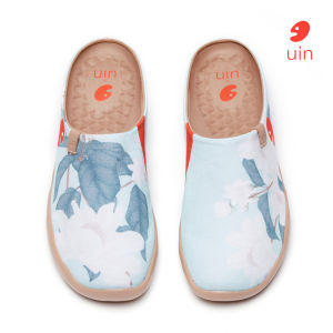 UIN Malaga Womens Slip On Comfortable Flat Shoes Lightweight Wide Toe Art Painted Travel Shoes