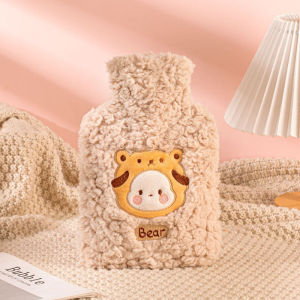 【Wangbokang】กระเป๋าน้ำร้อน ถุงประคบร้อน บรรเทาปวดประจำเดือน ลายการ์ตูนน่ารัก เนื้อนุ่ม 1000ml ป้องกันการระเบิด