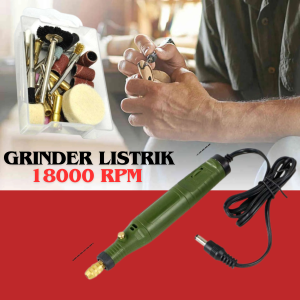 MEGA 34 Pcs Bor Gerinda alat Ukir Gerinda Listrik Bor Mini DCTOOLS Mini Grinder Listrik 18000 RPM