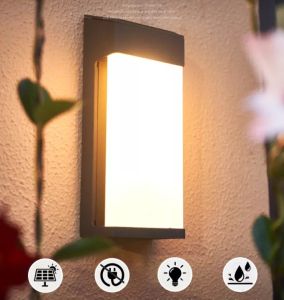 Solar Led Lights Outdoor Waterproof Garden Wall Light Fence Led Wall Hanging Light Home Atmosphere Light