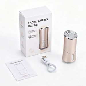 Vacuum Lifting Facial Beauty Device with EMS Microcurrent and 3 Color Light Therapy – Firming Lifting Fine Line Reduction Rechargeable Portable Skincare Tool
