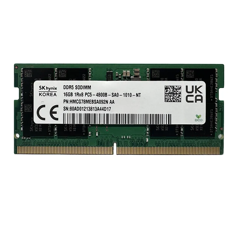 SK hynix RAM 8GB 16GB 32GB DDR5 4800MHz SODIMM PC5-38400 Laptop