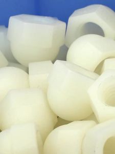 HCdailyToolsMix Black/White Nylon Cap Nuts M3 M4 M5 M6 M8 M10 M12 Plastic Insulation Decorative Cover Semicircle Acorn Nut