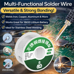 Professional High Purity Solder Wire Stainless Steel Welding Wire Strong Durable Corrosion Resistant Welds DIY Home Improvement Welding Supplies
