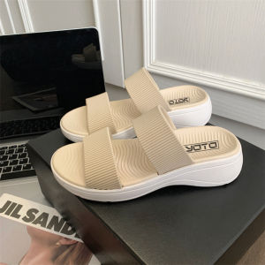 YOTO Ladies Thick Sole Casual Sports Sandals New Wedge Heel Lightweight Soft Sole Comfortable Casual Sandals For Women