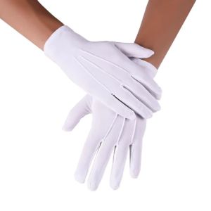 FLYING White Color White Work Gloves Household Cleaning High Stretch Ceremonial Gloves Ceremonial Tools Type High Stretch Gloves For Men Women