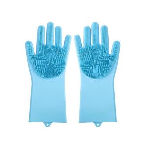 Bao Tay Rửa Chén Silicon Găng Vệ Sinh Nhà Cửa Đa Năng Có Gai Tạo Bọt siêu sạch -HAUSE