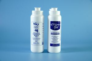 Vỏ chai đựng gel siêu âm mềm Sky Gel và Sonomed Gel - Màu trắng mềm