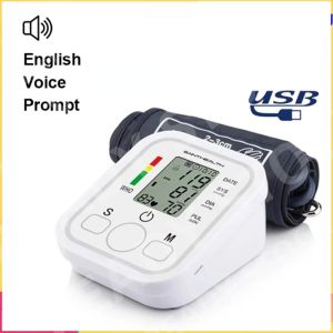 （With voice ）Blood Pressure Monitor Automatic Digital LCD Monitor Arm Blood Pressure Monitor BP Cuff Measuring Home Machine