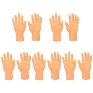 Tiny Hand Finger Puppet Mini Hands Puppets Fidget Toy for Kindergarten Toddler Family Story Telling Game Props 4/10pcs