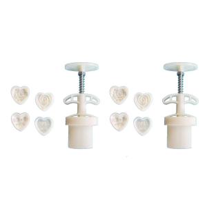 Mid-Autumn Festival Mooncake Mold Set Bowknot Mooncake Press Molds Heart Rose Floral Mold Set Press Mold Tool DIY Crafts