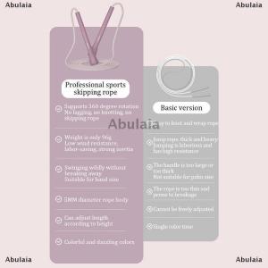 [COD] Abulaia เชือกกระโดดสำหรับผู้ชายผู้หญิงสายกระโดดช่วยลดน้ำหนักเครื่องมือออกกำลังกายแบบพกพาอุปกรณ์ออกกำลังกายแบบคาร์ดิโอ