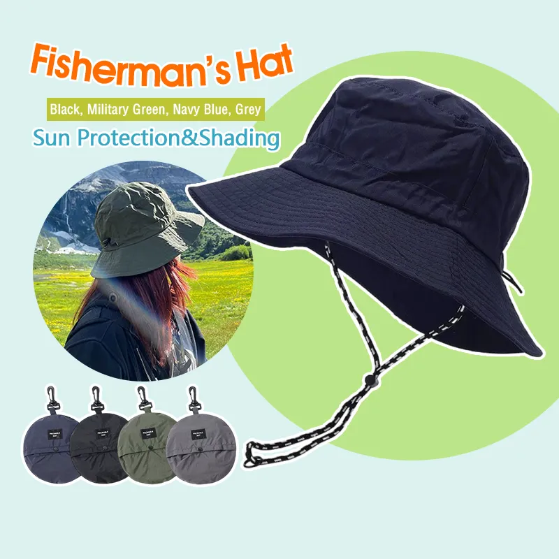Packable Hat Camping Hat Outdoor Foldable Bucket Hat Topi Hiking