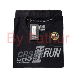 CRS 91 Kaos distro terbaru lengan pendek bahan tebal motif terbaru warna gelap