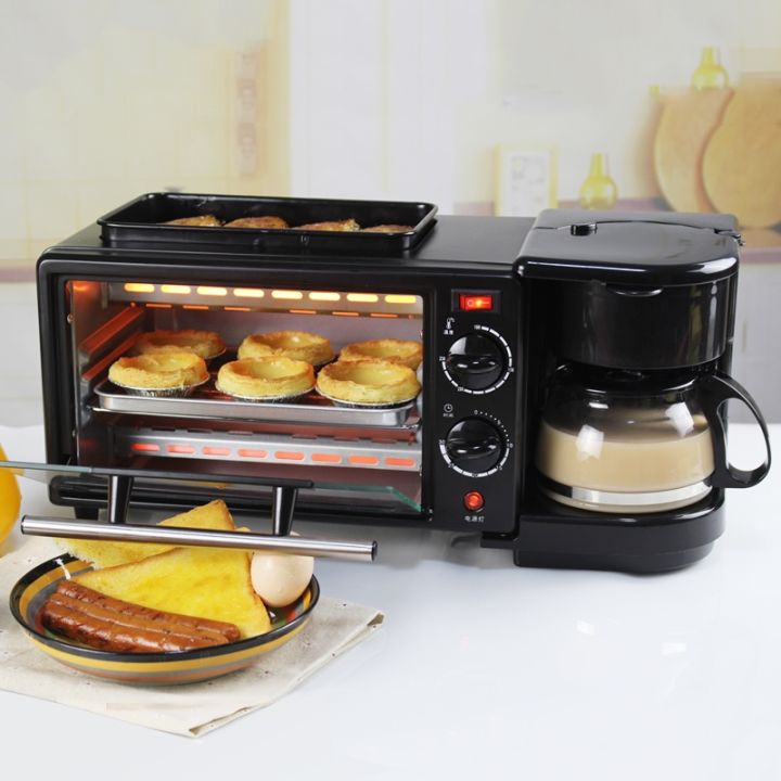 LCY 3 in 1 Breakfast Maker Oven Toaster Grill Pan Coffee Maker Lazada PH