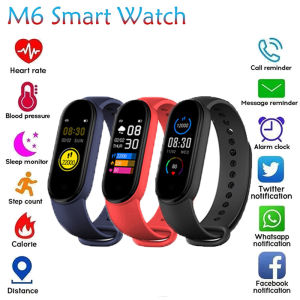 M6 Smart Band 6 Version Smart Bracelet Fitness Tracker Blood Oxygen Smart Watchs For XIaomi iOS Android Phone R rud