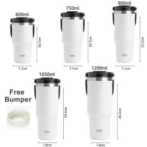 Thermal Tumbler Flask Water Bottle Car Cup Vacuum Insulated Bottle Stainless Steel Coffee Cup