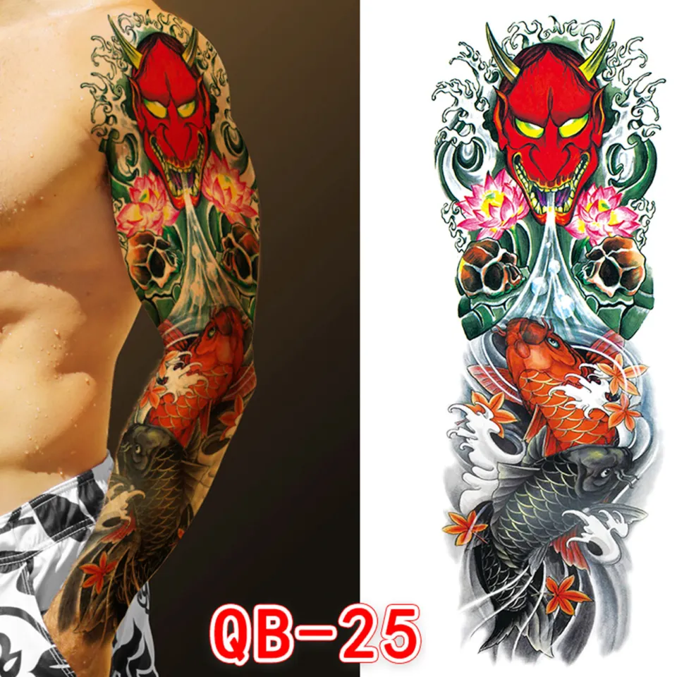 Temporary Tattoos for Adults Men Waterproof Fake Tattoo Stickers Kit f –  EveryMarket
