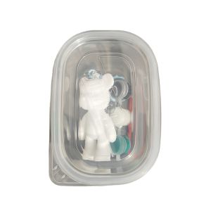 Móc khóa gấu bạo lực Bearbrick kèm màu tự tô cho bé