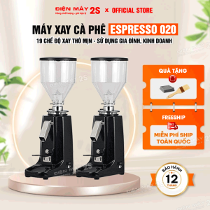 [HCM - Sẵn hàng] Máy xay cafe Máy xay cà phê 020 Espresso chuyên dụng cho quán cafe gia đình bảo hành 12 tháng giá tốt Lazada lưỡi dao thép mài chống han rỉ thiết kế thân máy inox sơn tĩnh điện chất lượng cao
