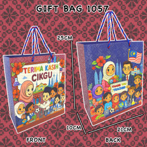 Teachers Day Paper Gift Bag Door Gifts Goodies Bags Thank You Teacher Terima Kasih Cikgu Beg Hadiah Kertas Hari Guru