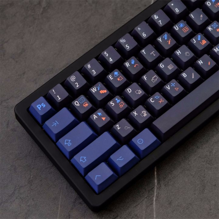 129 Keys/set Gmk Ps Programmer Keycaps Pbt Dye Sublimation Key Caps ...